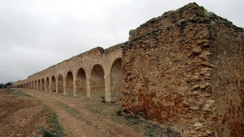 Vista de la casa del molino harinero 